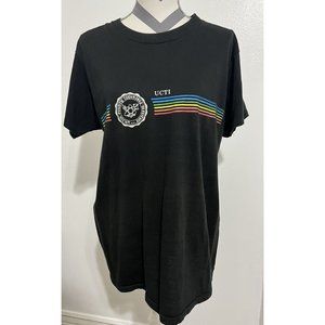 Vintage Velva Sheen XL Shirt Union County Technical College UCTI Pride Rainbow